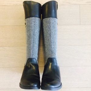TOMMY HILFIGER| Herringbone Riding Boots size 6.5